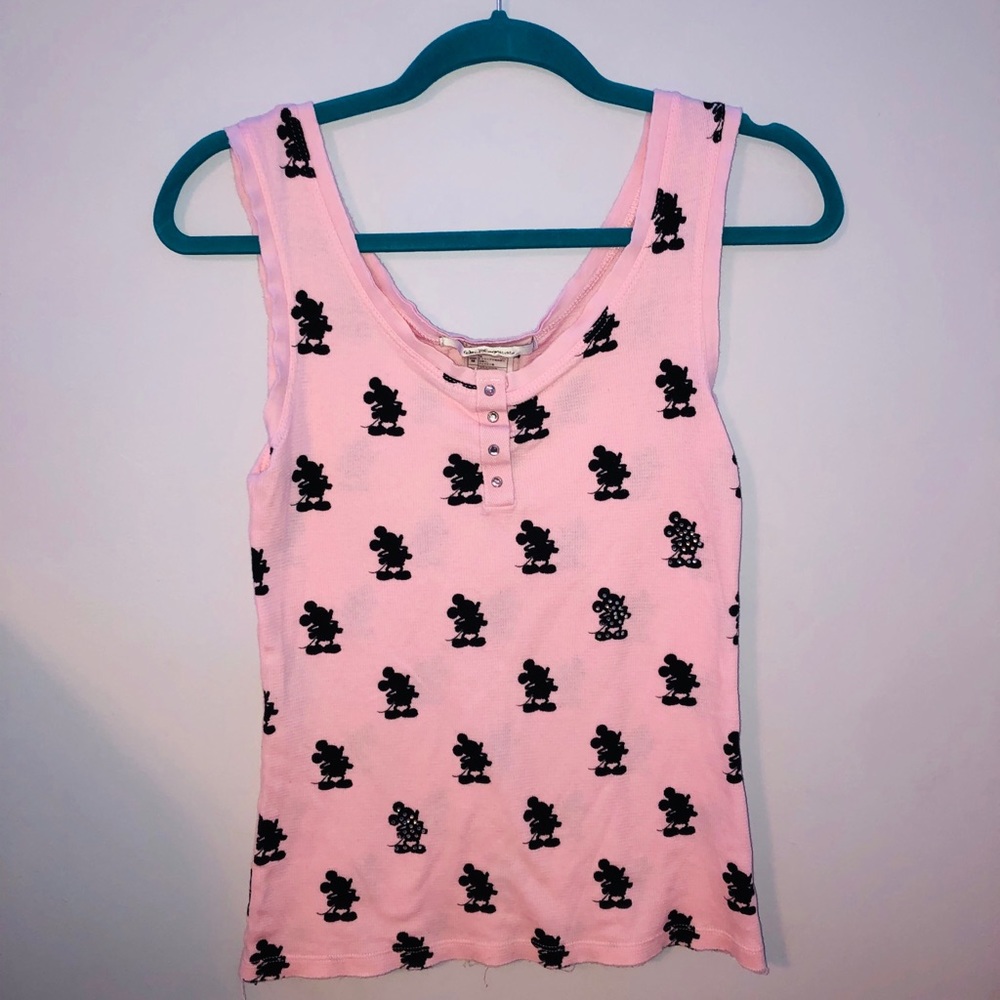 Pink Mickey Mouse shirt